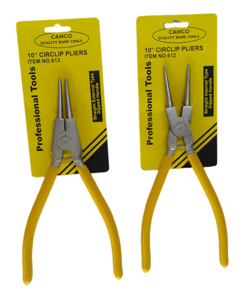 Camco Circlip Plier Set (4-Piece) 250mm - (Bent and Straight)