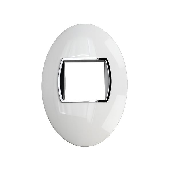 Gewiss CHORUS ONE 2-Gang Cover Plate (Milk White)