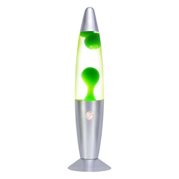 Lava Lamp Magma Motion Liquid Ambient Lamp with Green Wax Night Light