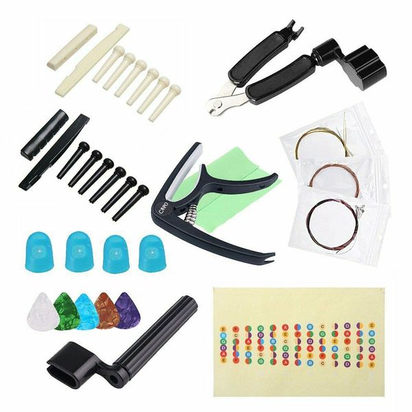 Guitar Accessories Maintaince Kit for Guitar Players and Guitar Beginners