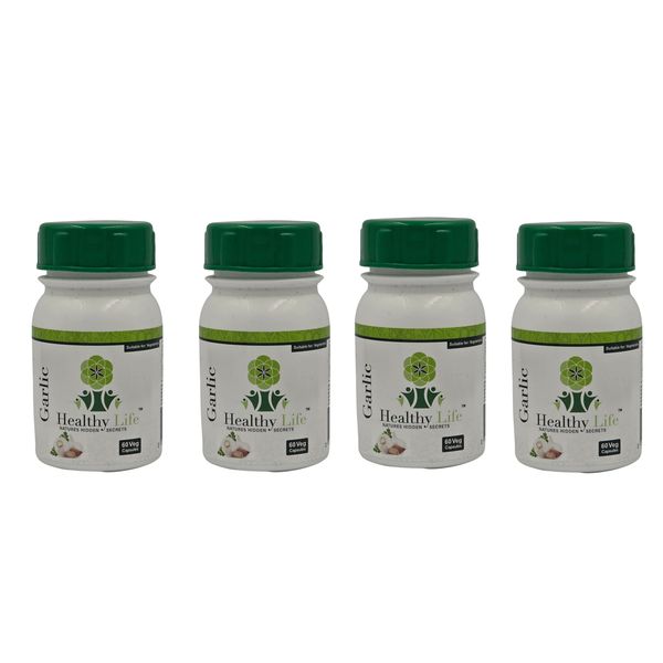 Healthy Life Garlic Capsules 500mg - 60's x 4