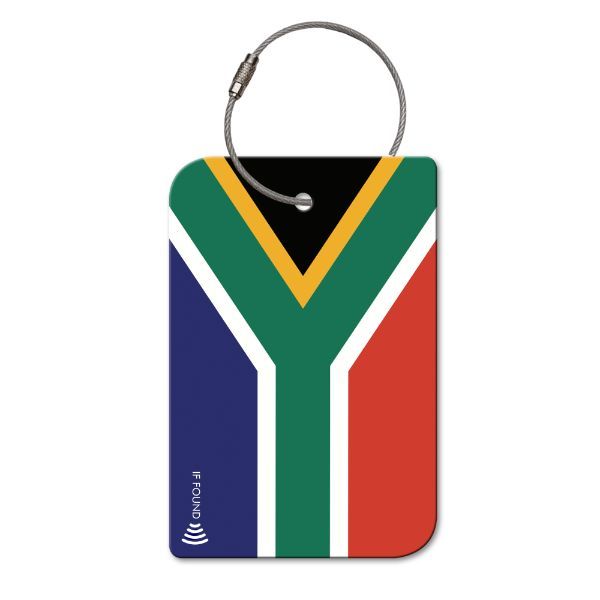 Retreev Smart NFC &amp; QR Code Luggage Tag: Secure Bag Retrieval - SA Flag