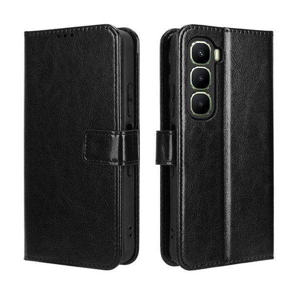 Crazy Horse Pattern Leather Case Compatible With Infinix Hot 60 Pro Plus