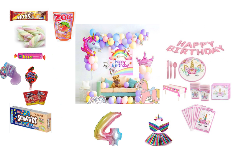 Unicorn Party Goodies 4 years