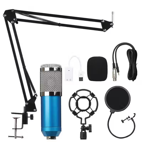 Professional Studio Recording Streaming Microphone Bundle with holder