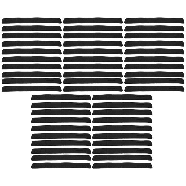 50 Piece Black Stretchy Fishing Rod Belts