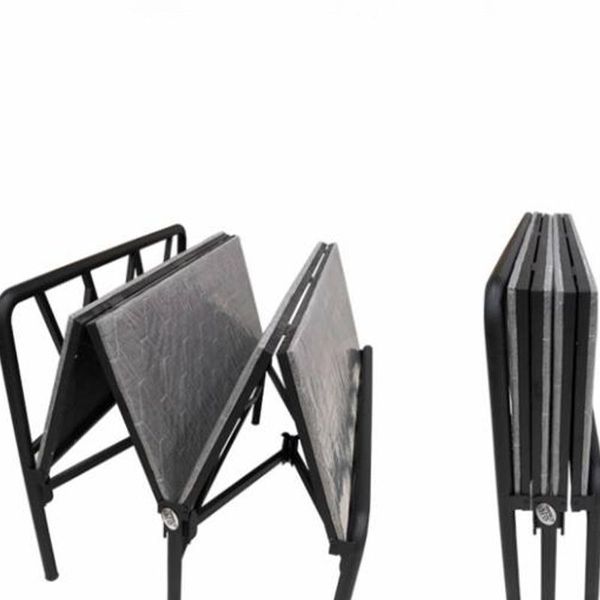 Black Carbon steel Queen Base Only