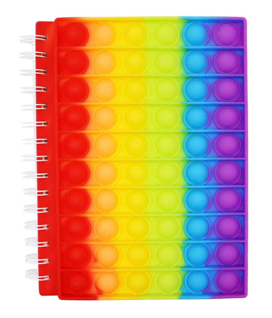 A5 Popit Bubble Notebook Fidget Toy, Fidget Notebook College Ruled