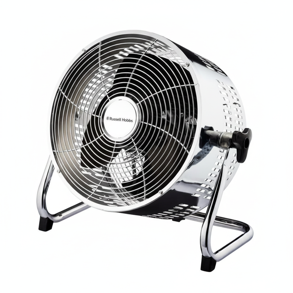 Russell Hobbs Vintage 25cm Silver Desktop Fan with 3 Speed Settings