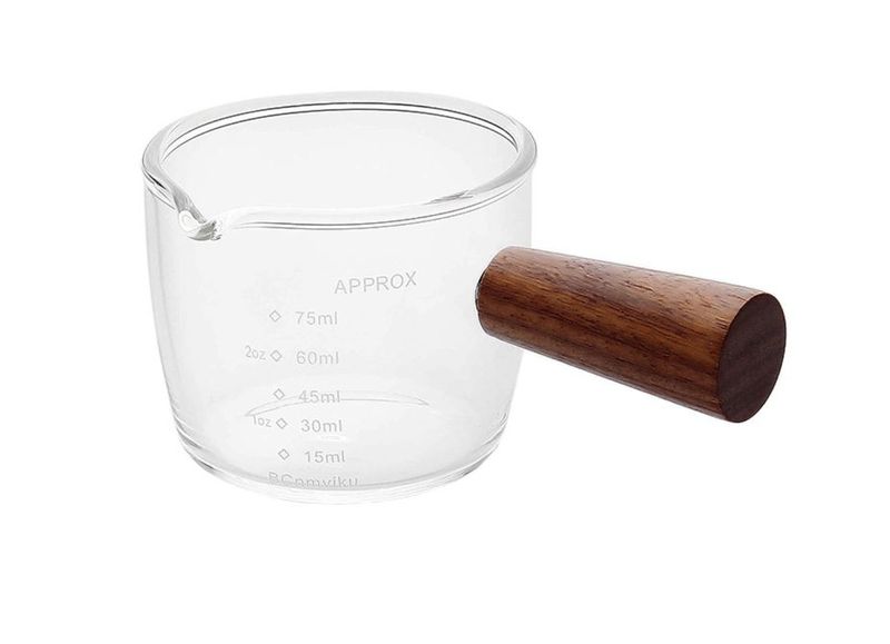 Double Spout with Wooden Handle Coffee