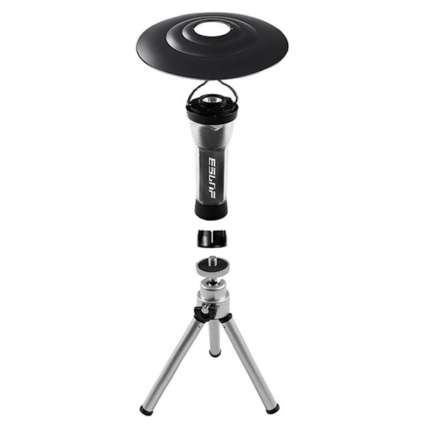 Camping Lantern Outdoor Hanging Light With Lampshade Tripod Rechargeable