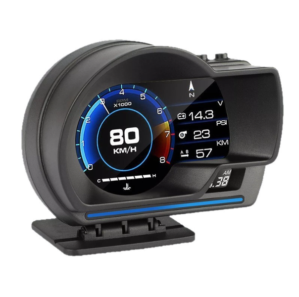 obd2 Gauge Display Heads up Display for Cars C, OBD+GPS Smart Gauge