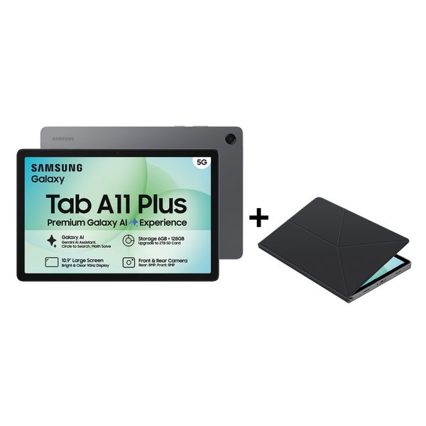 Samsung Galaxy Tab A11+ (X236) 5G Gray 128GB + Smart Book Cover