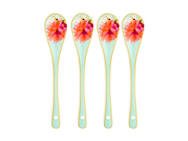 Maxwell and Williams Dahlia Daze Teaspoons Set of 4