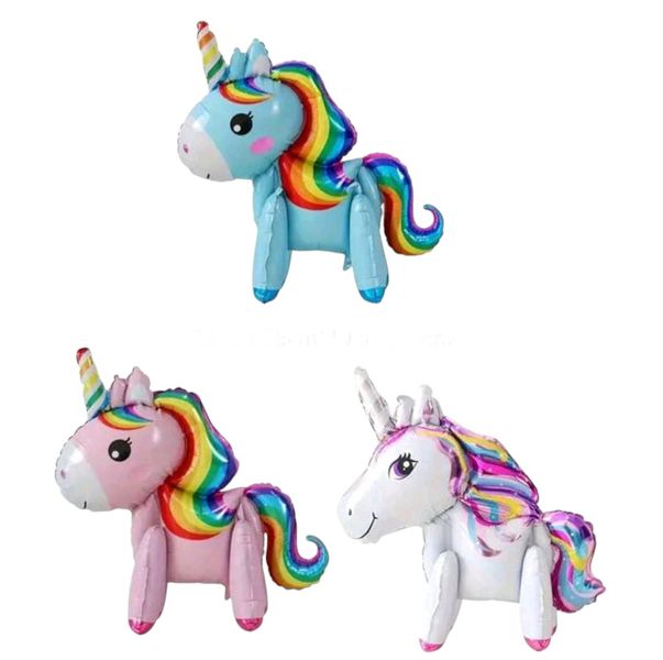 3pcs Unicorn Walking Balloon Set for Birthday