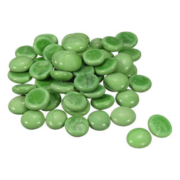 100 Pieces Premium Sage Green Glass Gems