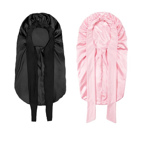 2Pcs Bonnets for Women Braid Bonnet, Large Long Satin Bonnet for Braids