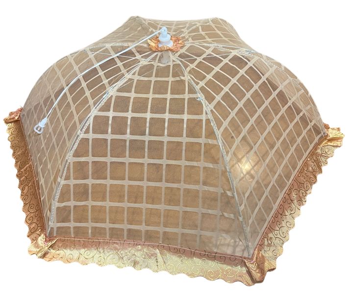Lace Mesh Umbrella Foldable Food Cover - 80cm