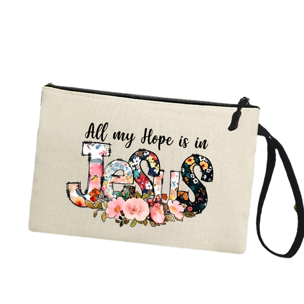 JESUS Printed Fashionable And Versatile Portable Cosmetic Tool Storage Bag