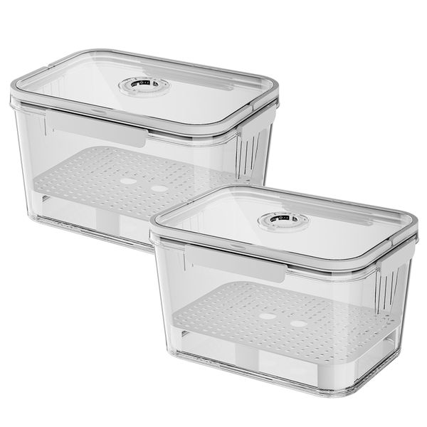 Portable Bread Box with Handles and Time Recording, Food Storage Container