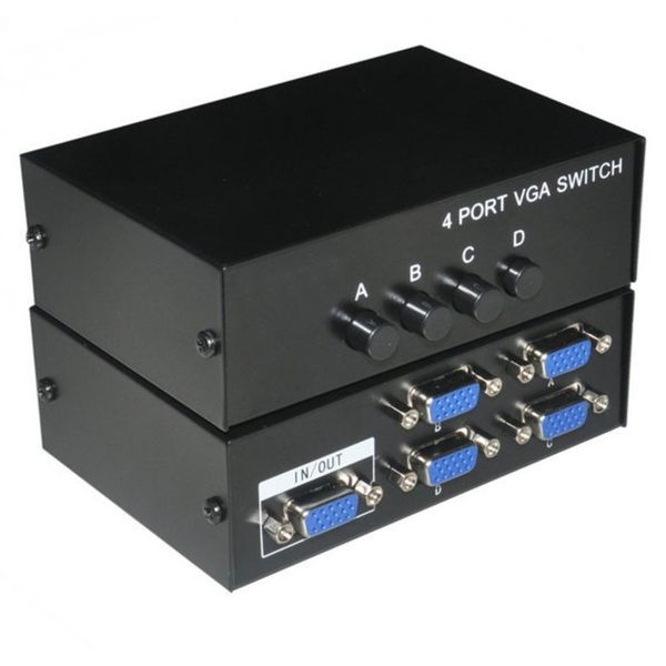 Entratech 4-in-1 Port VGA Switch - HD(1080p)