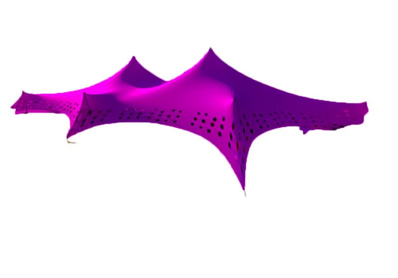 Stretch Tent Gazebo 5m x10m Purple