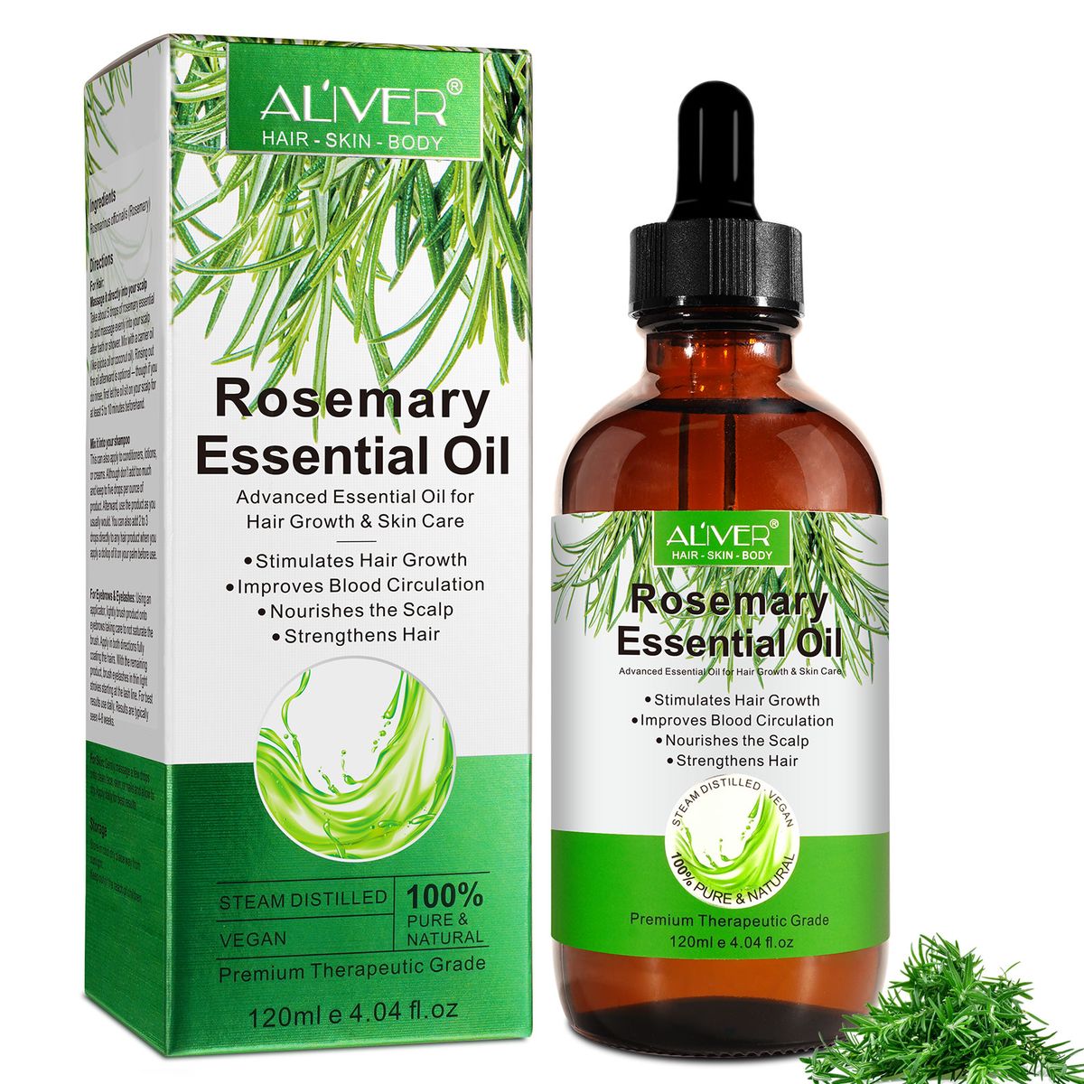 Rosemary Oil (120 ml) for Hair and Scalp