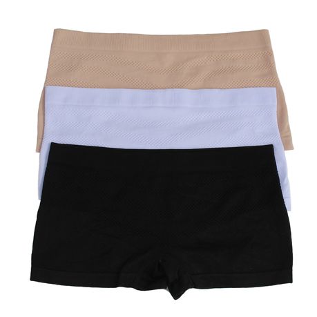 Buy 3 Pack Stretchy Seamless Boyshorts Panties for Women in