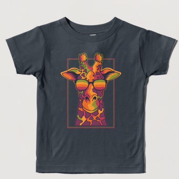 Marko B Kids Black Cotton Loose Short Sleeve Round T-shirt