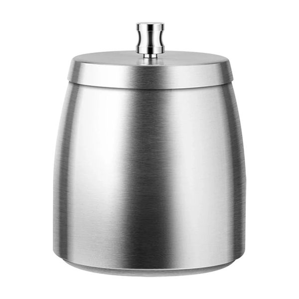 Stainless Steel Ashtray with Lid for Cigarettes Windproof Outdoor Cigar