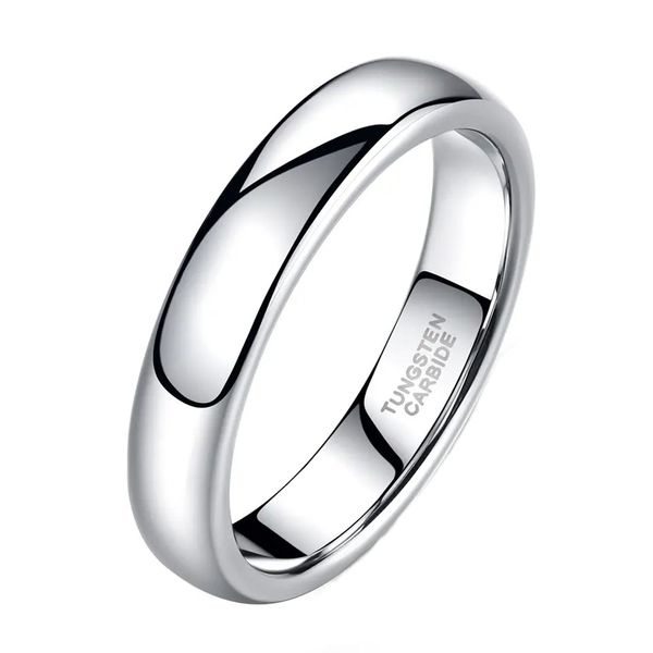 Black Polished Tungsten Carbide Ring - 6mm