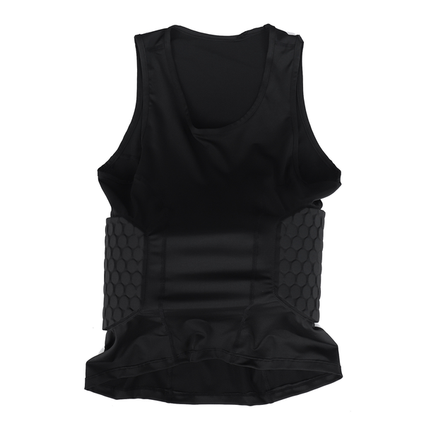 Men's Rib Padded Vest with 3-Pad for Football Soccer Gear L