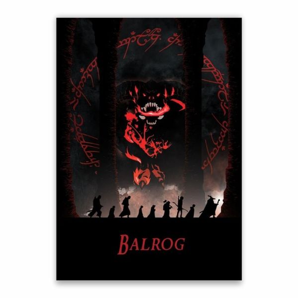 Balrog And The Fellowship Poster - A1