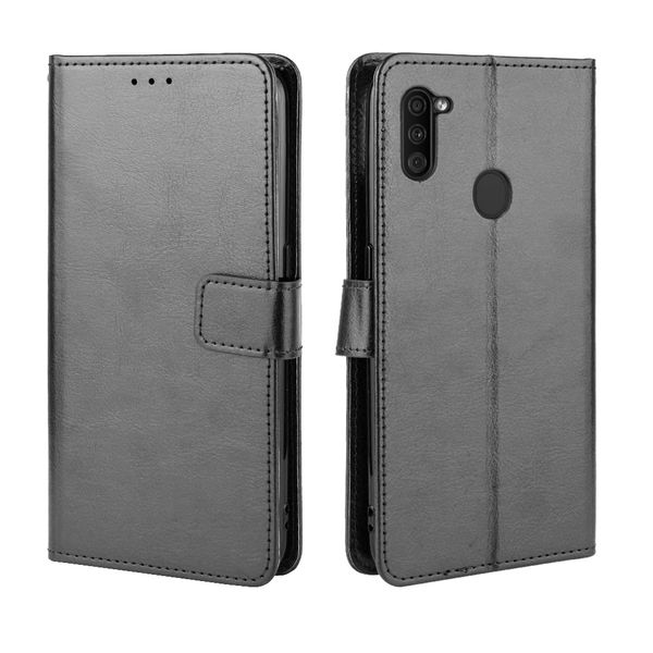Leather Cover compatible for Samsung Galaxy A11 Shockproof Retro Case