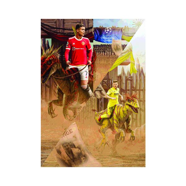 Jurassic world of Soccer - A1 poster