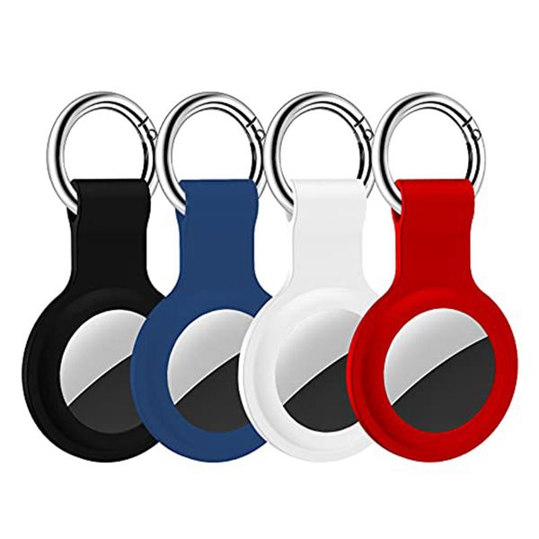 4 Pcs Protective Holder for AirTag Case Multi-Color Silicone