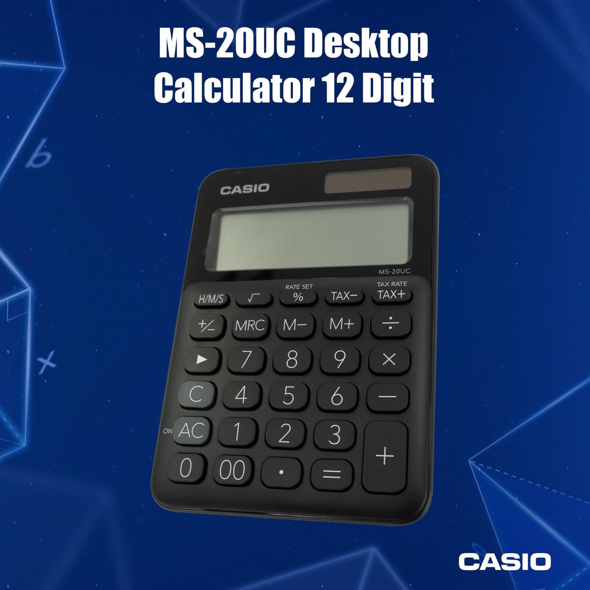 Casio MS 20UC 12 Digit Desktop Calculator Orange MS 20UC RG S EC - View #4