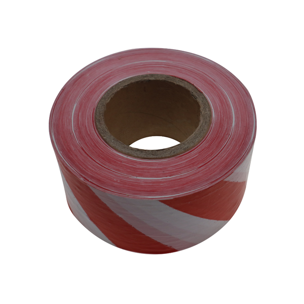 Tape Barrier 75mm x 100m Red &amp; White