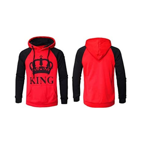 King and queen red on sale hoodies