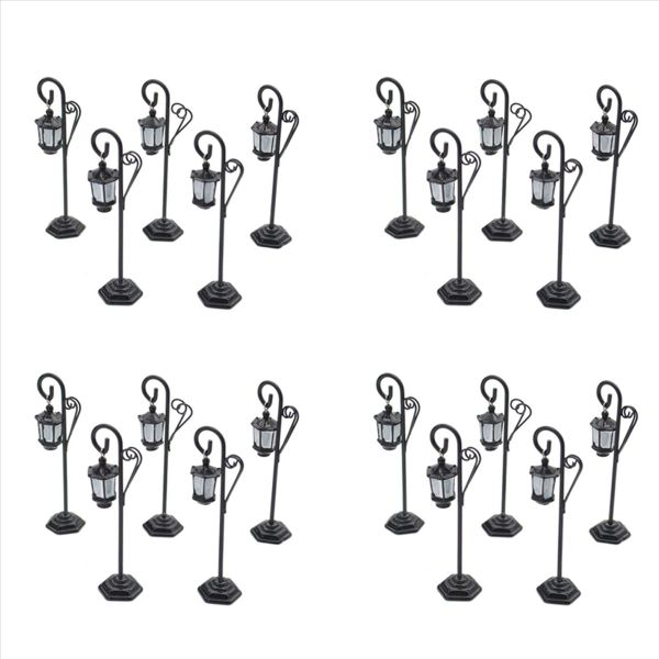 5 Pcs Streetlight Shape Wedding Reception Place Card Holder With Card