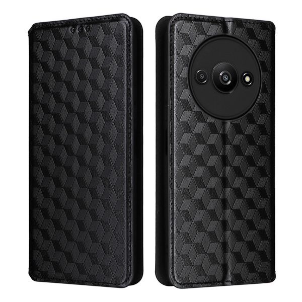 Flip Cover Compatible for Redmi A3 Shockproof Leather Cover