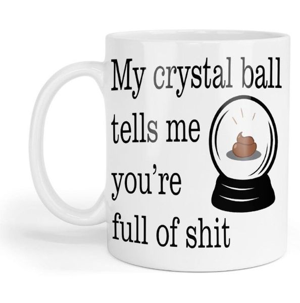 My Crystal Ball Christmas Birthday Funny Gift Mug