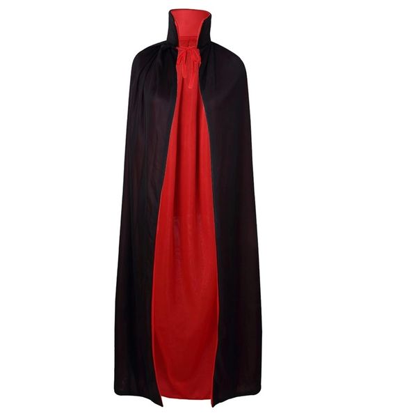 Halloween Reversible Black &amp; Red Vampire Cloak - 120cm