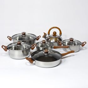 12 pieces inox cookware set