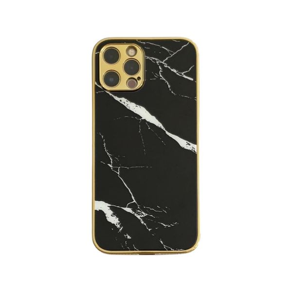 Marble case Black and Gold for iPhone 12 Pro Max/12 Pro/12