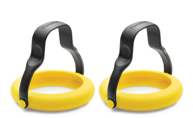 Dreamfarm Flegg Set of 2 Egg Rings - Yellow &amp; Black