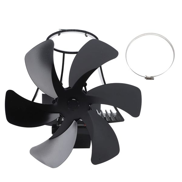 Six Blade Silver Magnet Mount Fan Magnetic Pipe Installation