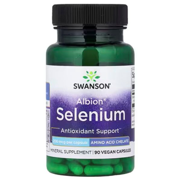 Swanson Albion Selenium 200 mcg - 90 Vegan Capsules