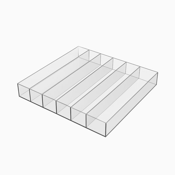 Clear Acrylic Utensil Drawer Organizer