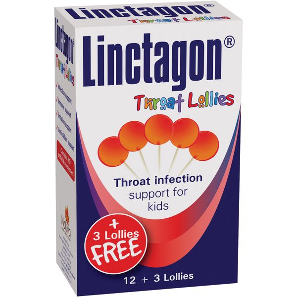 Linctagon Lollies Cherry 12s + 3